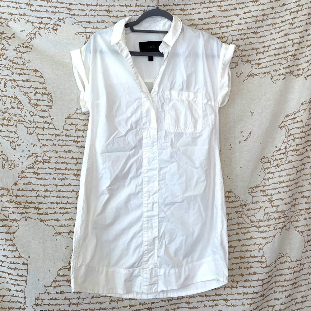 White jcrew dress